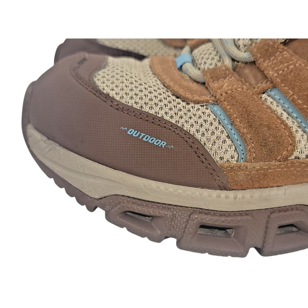Skechers Women's Glide Step Atlanta Hiking Shoes Size 8.5 Brown Leather - Picture 10 of 12
